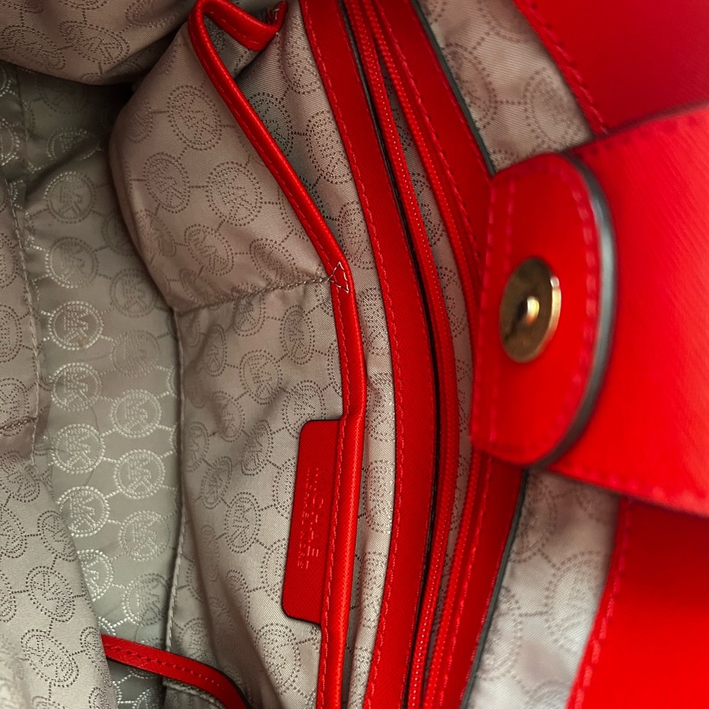 MK Orange Red Purse - Picture 3 of 8